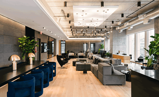 View of Equinox and Industrious Launch Luxury Coworking Space at Hudson Yards