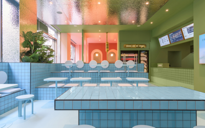 Masquespacio Crafts Splashy Burger Restaurant in Turin