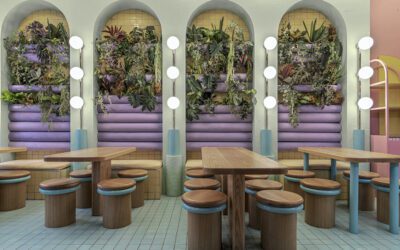 Masquespacio Designs Pastel-Hued Piadina Shop in Lyon