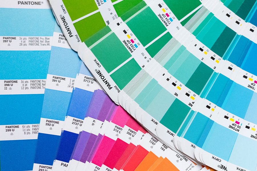 pantone color swatches