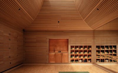 Invisible Studio Crafts Yoga Studio at the Newt at Somerset