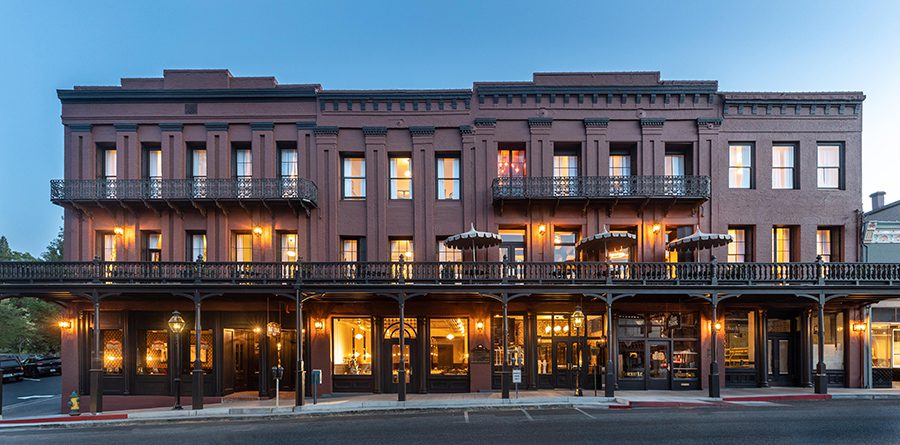 the National Exchange Hotel in Nevada City, California