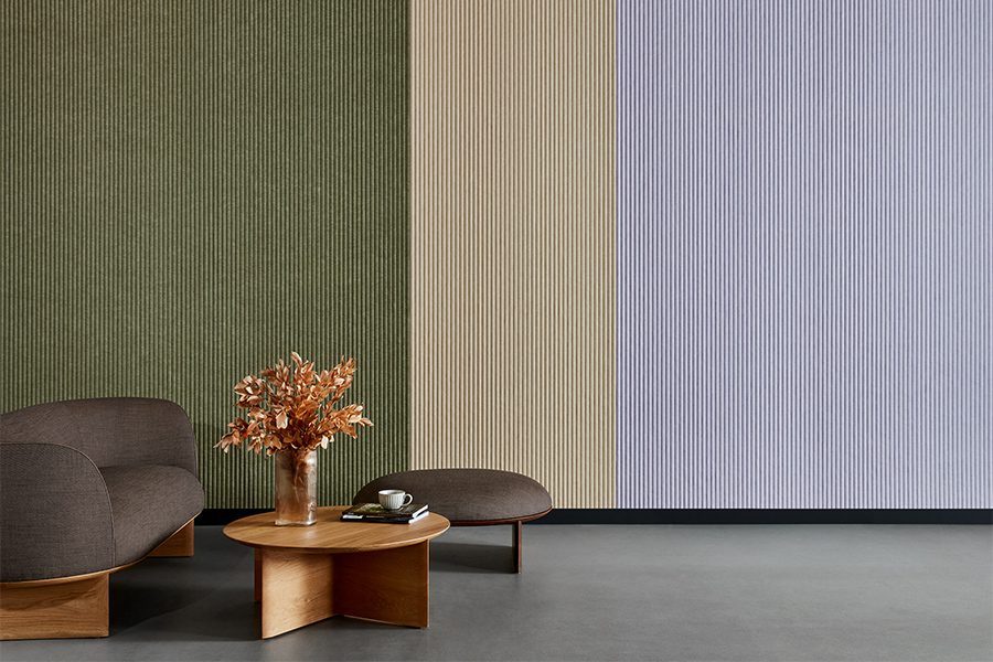 Pico Embossed Panel wallcovering by Woven Image