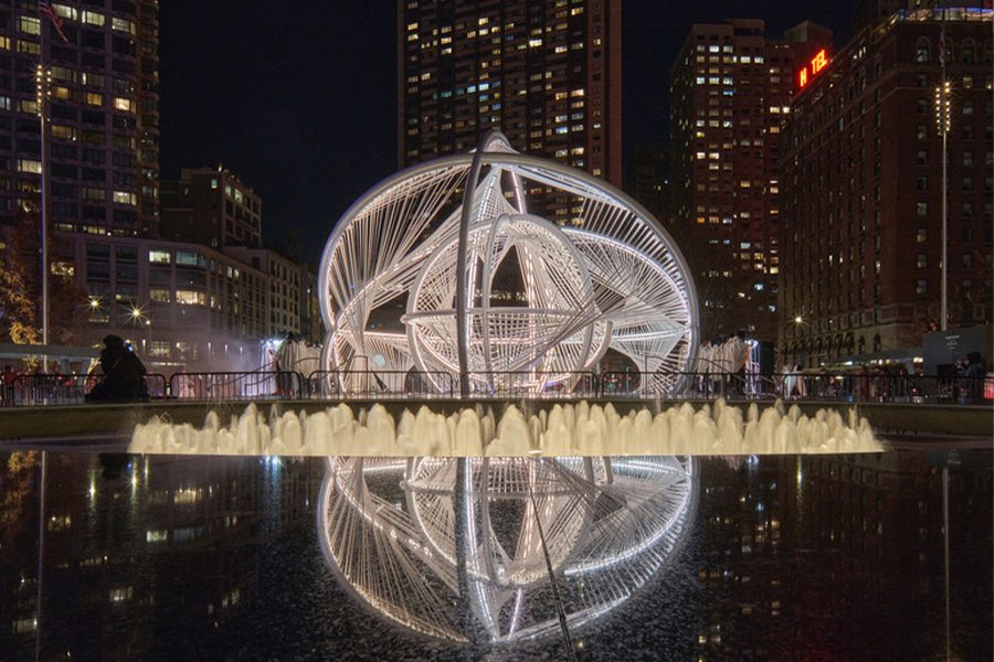 Your Voices installation by Es Devlin in New York's Lincoln Center