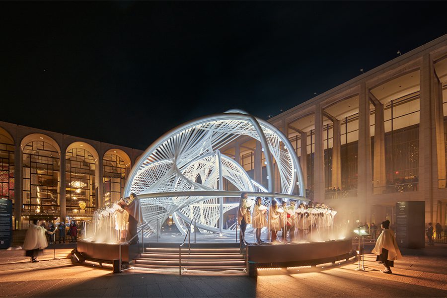 Your Voices installation by Es Devlin in New York's Lincoln Center