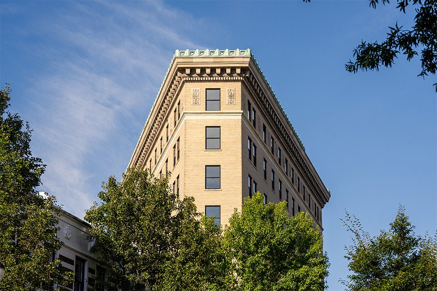 flat iron hotel asheville north carolina exterior building