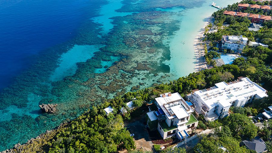 Kimpton Grand Roatán Resort & Spa aerial view IHG hotel