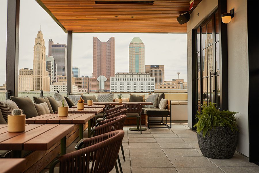 the junto hotel makeready columbus ohio rooftop