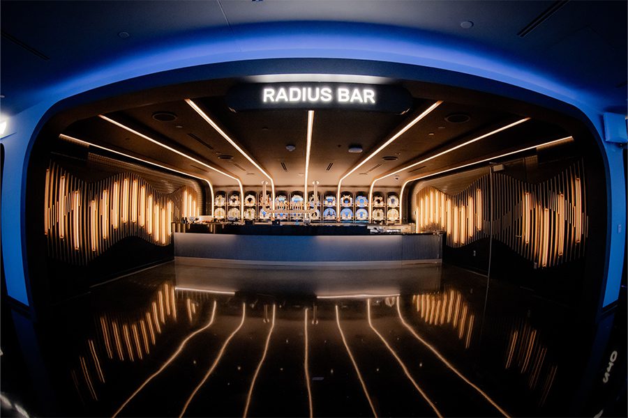 the las vegas sphere icrave radius bar