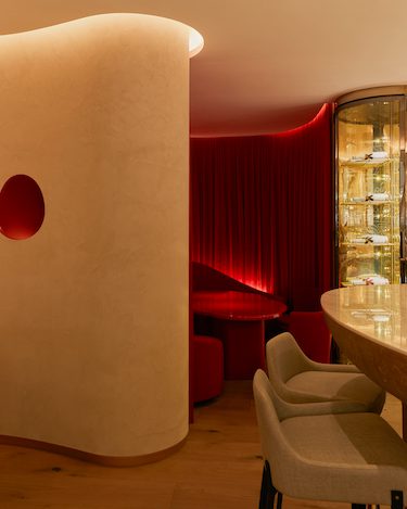 Moet Chandon Bar Berlin yabu pushelberg wine champagne red private room