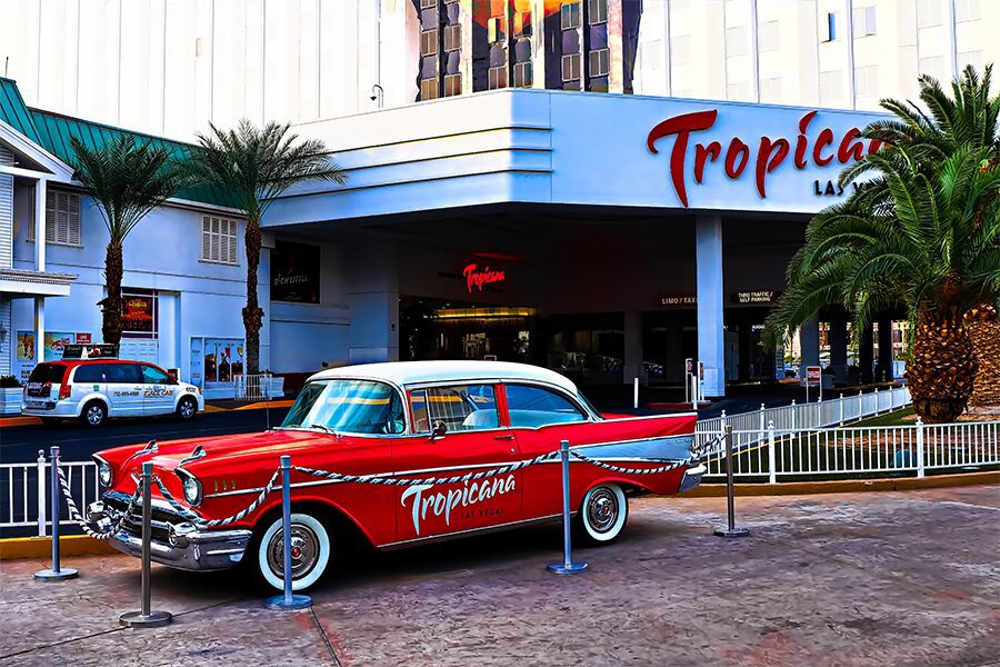 The exterior of the Tropicana Las Vegas