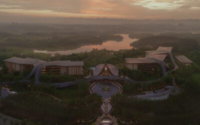 The Spine Resort Comes to Life With Undulating Wood Forms