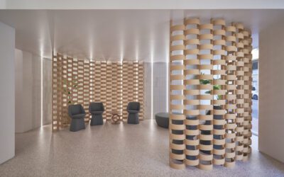 Ceramic Latticework Defines a Podiatry Clinic in Spain