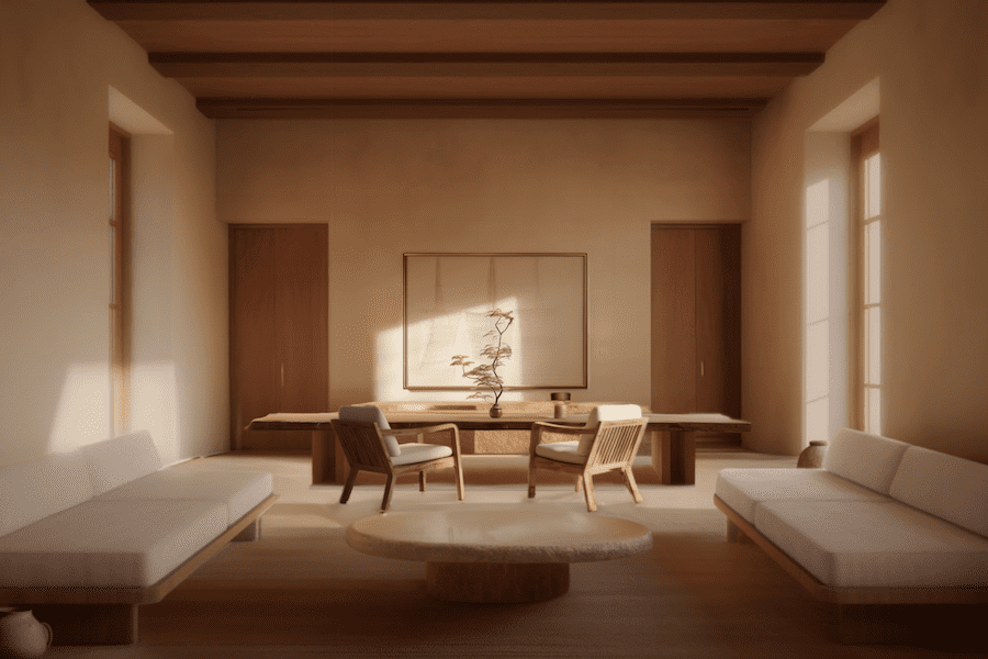 Tripolers Oasis Hotel Dunhuang China singing sand dunes wabi sabi reception