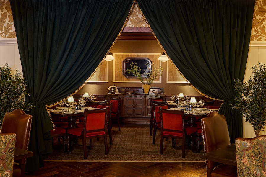 portrush adelphi northern ireland heritage maritime landscape golfing restaurant red chairs curtain