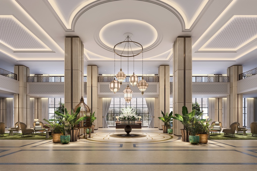 Giza Palace egypt reception lobby indoor plants