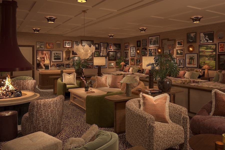 Rox Resort Køge Denmark east meets west seating lounge gallery wall