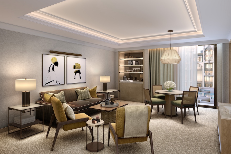 Giza Palace egypt royal suite seating area recessed ceiling
