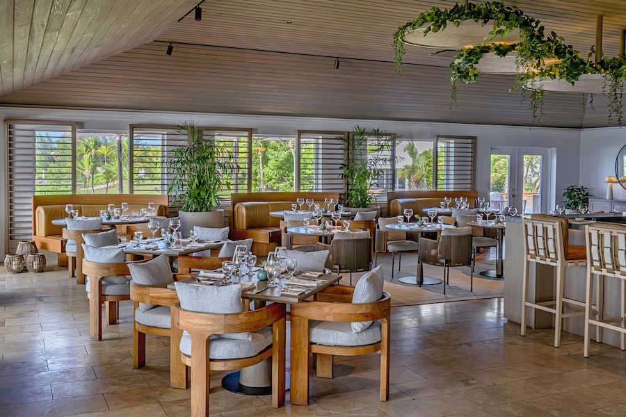 The Cove Eleuthera bahamas restaurant wood chairs 