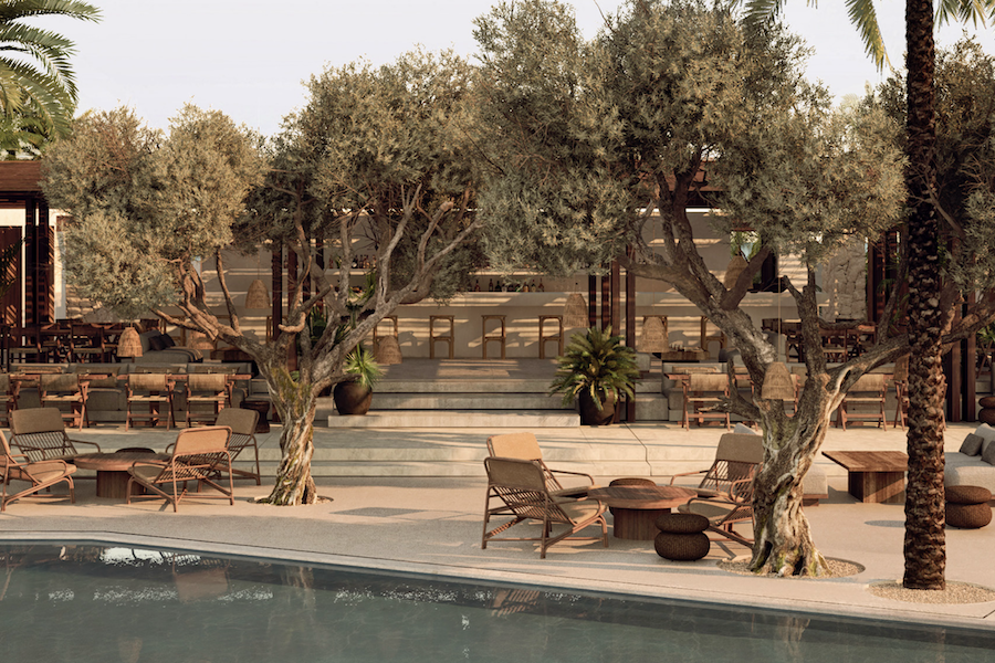 Ennismore Morgans Originals Luura paros greece cycladic design seating area pool