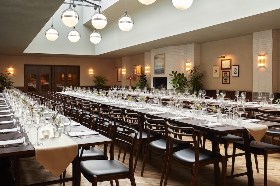 The Hoxton Edinburgh The Get Together dining room event space communal tables skylight