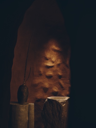 yera fine dining forestis italy dolomites carved into mountain elements natural rock fire wood dried flowers