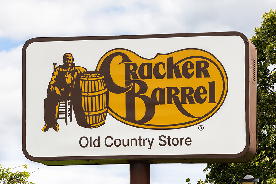 cracker barrel logo restaurant signage