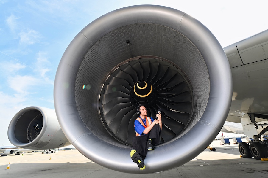 Musician Jordan Rakei music for heathrow airport sounds ambient music recording airplane jet engine