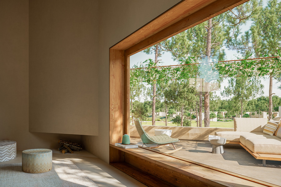 Aroeira Collections by Missoni portugal branded residences hotel outdoor patio large window