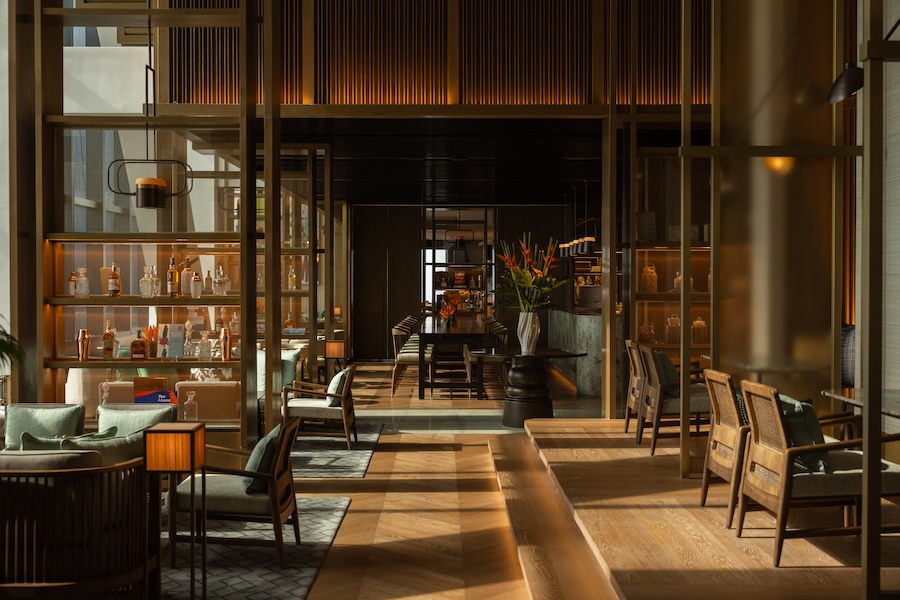 Park Hyatt Kuala Lumpur malaysia traditional kampung house cacao bar seating wood warm
