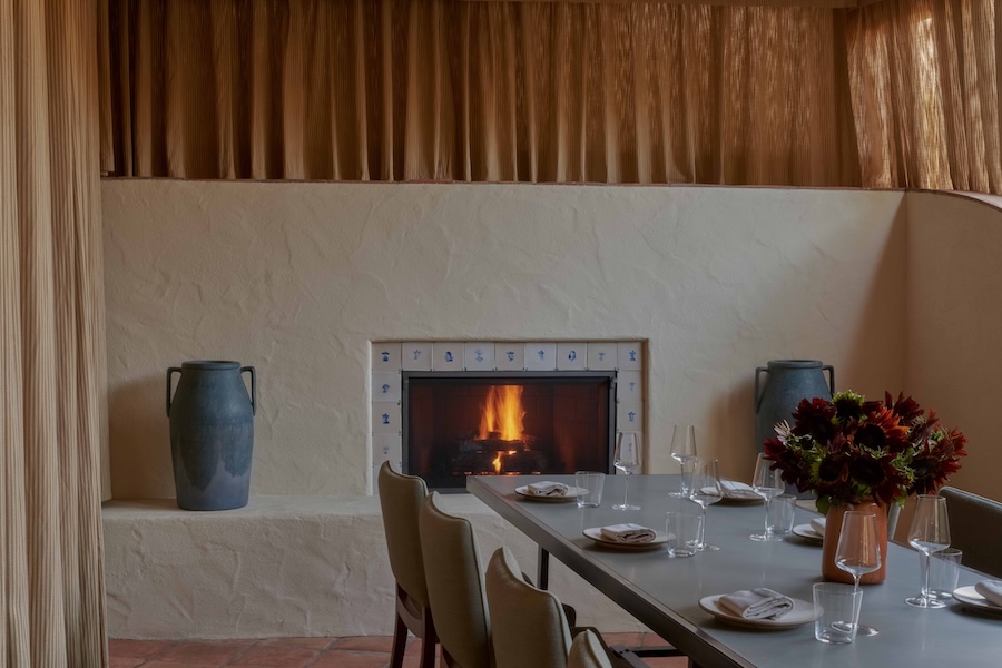 Little Mountain Santa barbara Montecito’s Upper Village restaurant seasonal california central coast fireplace