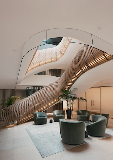 Arc Beverly beverly hills los angeles members club social hub event space staircase