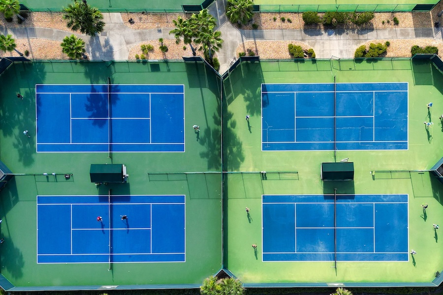 Saddlebrook Resort tampa florida redesign tennis court aerial view 